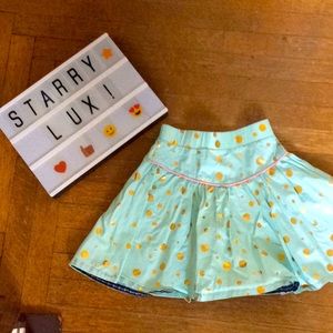 Matilda Jane aqua gold metallic A line skirt, 8